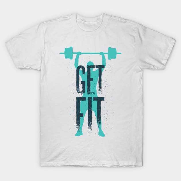 Workout gym and fitness T-Shirt by Midoart